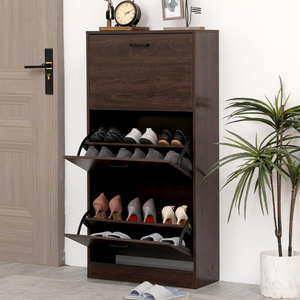 Modern free standing shoe storage rack entryway luxury shoe drawer cabinet wood cabinet home shoe rack