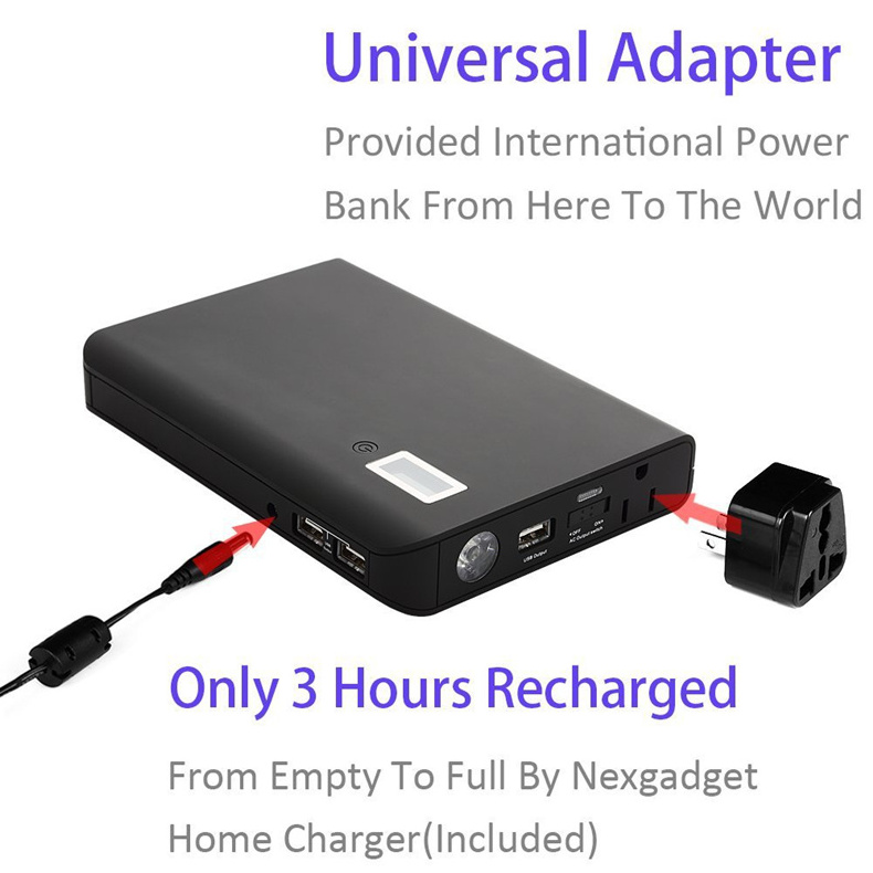 Hot OEM Portable Battery Charger Banks Solar panel charger 110V/220V 3 USB Type C 24000mah Power Bank For laptop