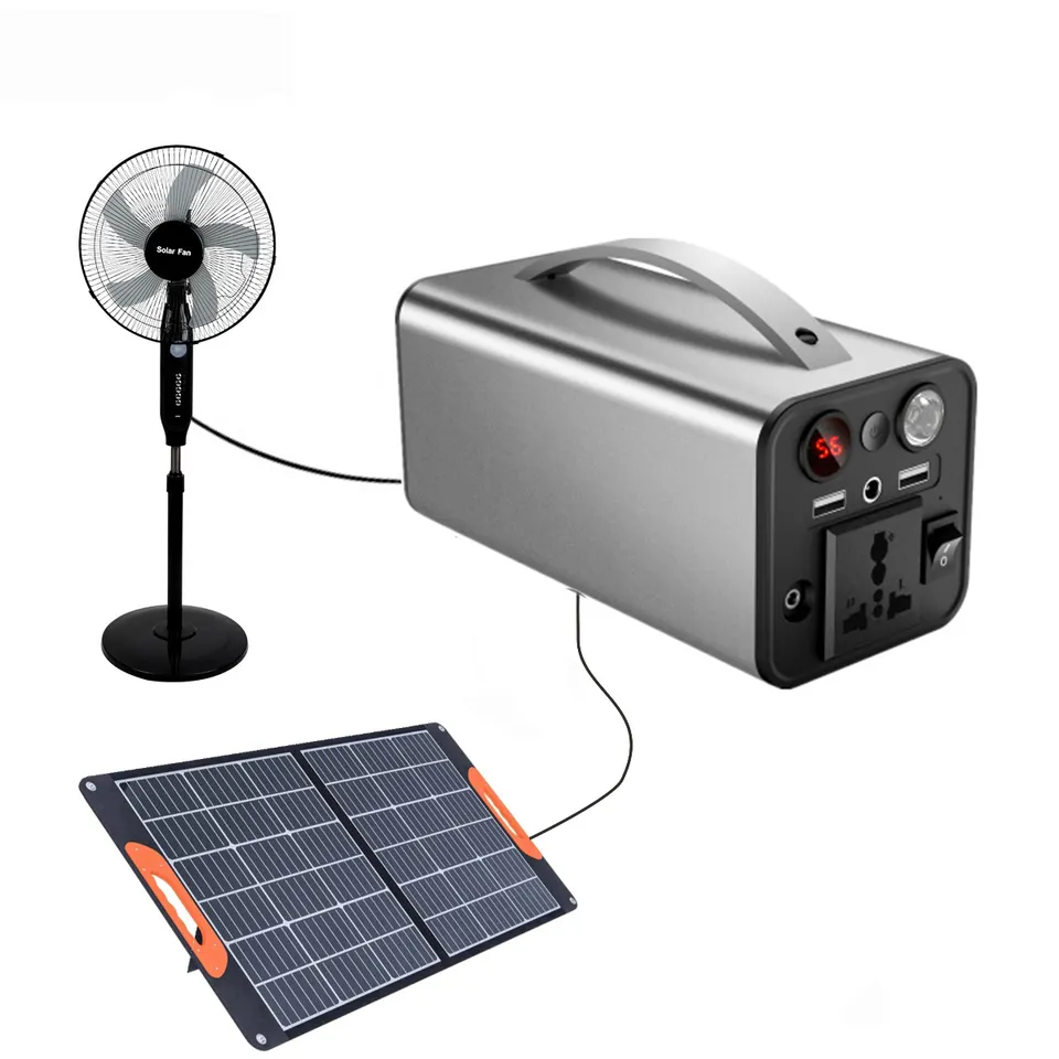 LOGO design 300W 500W portable power supply outdoor 110/220V AC Camping Solar Generator Portable Power Station