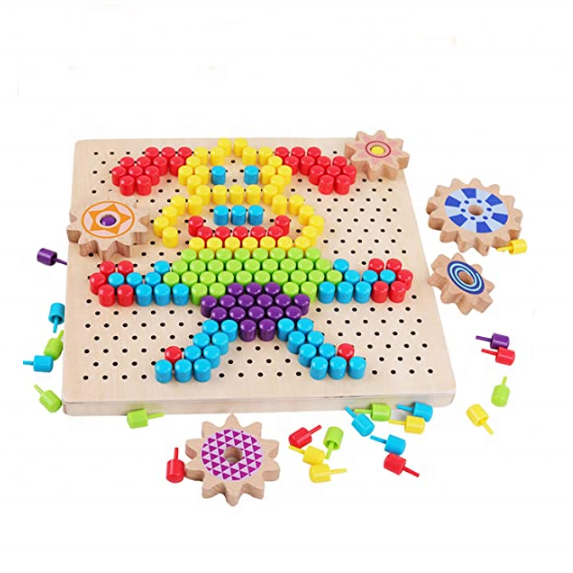 Educational fuse beads cheap wholesale diy toy hama beads Wooden perler beads