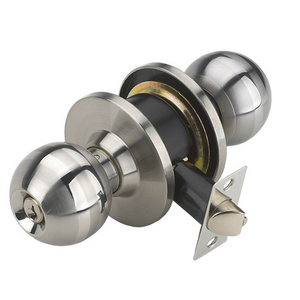 Entrance Safe Stainless Steel Entry Privacy Passage 587 American Cylinder Hotel Round Knob Cylindrical Door Lock