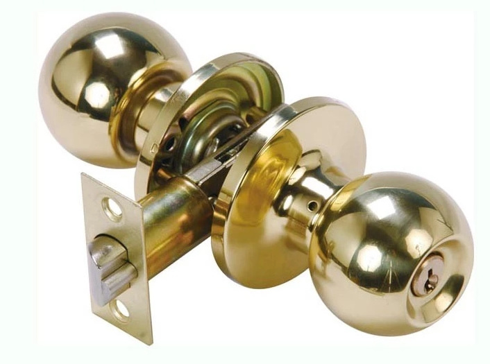 High quality custom stainless steel three lever cylinder ball lock bathroom bedroom restroom door lock