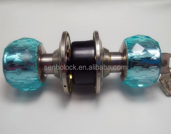 European and American style high appearance level heavy duty crystal ball lock knob lock