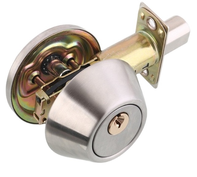 Lock single side open auxiliary invisible  deadbolt interior  passageway lock secret door, glass door lock