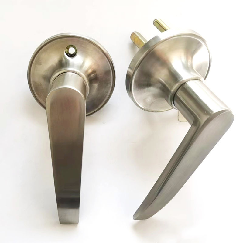 Mechanical combination lever lock Bathroom lever door handle tubular lever door lock