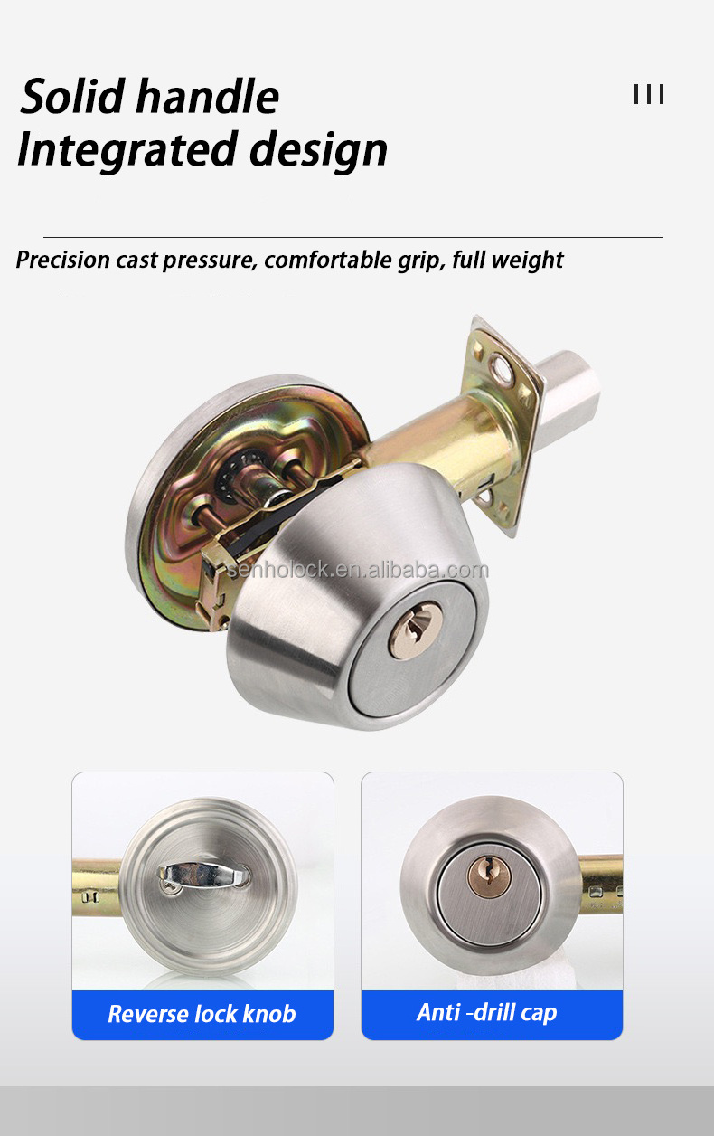 Lock single side open auxiliary invisible  deadbolt interior  passageway lock secret door, glass door lock