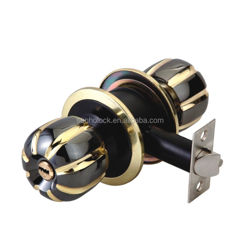 Suitable for indoor door  lock round cylinder Cylindrical 304 201 Material 587 Ball Button knob handle Lock door lock