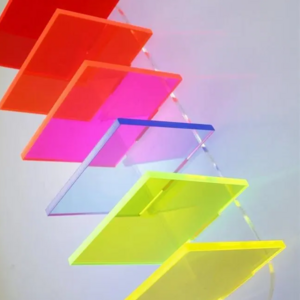 Clear fluorescent acrylic sheet 1mm 1.2mm Plastic Light Guide for led light box acrylic see through mirror