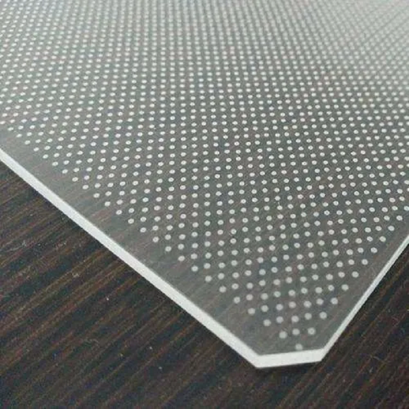 cheap led light panel Customized 4mm Laser Dotting Transparent Plastic PMMA Acrylic LGP Sheet Light