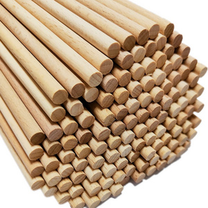 wholesale custom Unfinished Natural Wood Sticks Wooden Cake Dowel Rods