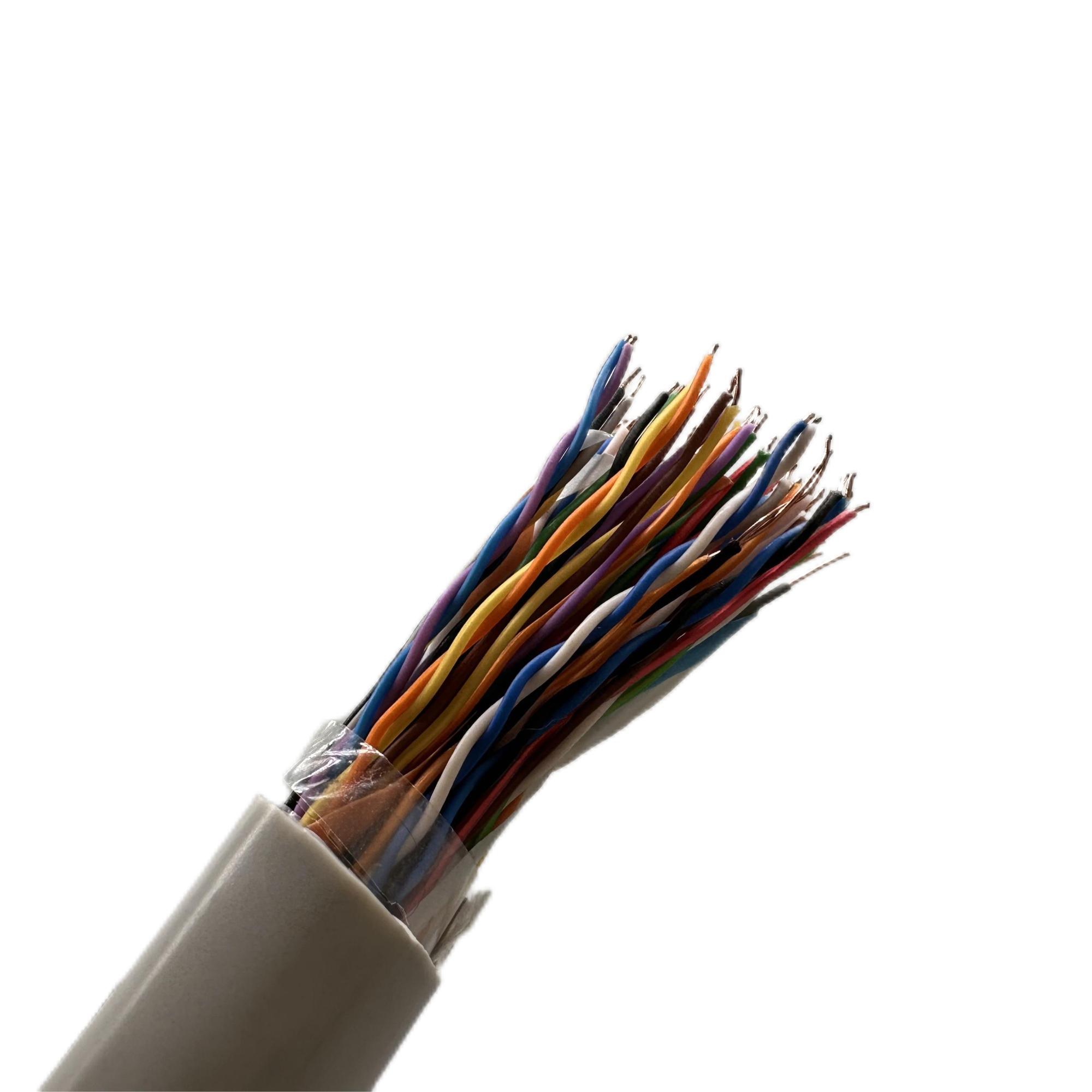 multi pair communication cable  0.4mm 0.5mm bare copper j11 telephone cable indoor outdoor 10 20 25 50 100 120 200 1200 Pairs