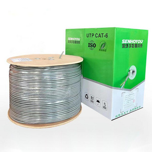 Customized 1000ft 305m network Cat6 wholesale price cat6a cat6 cable 305m roll price cable utp ftp cat 6 shielded network cable