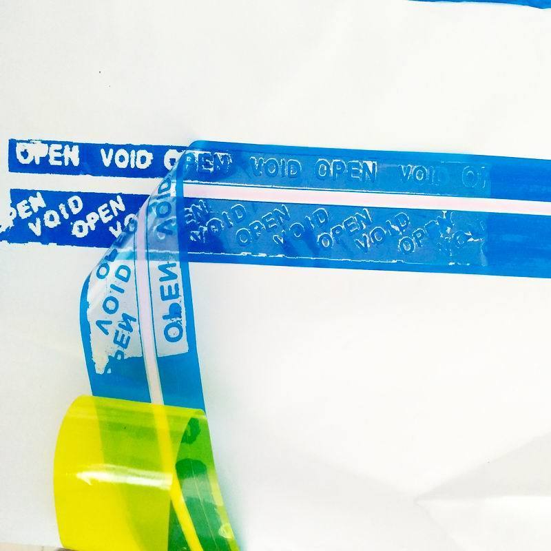 hot melt adhesive sealing bag security void tape