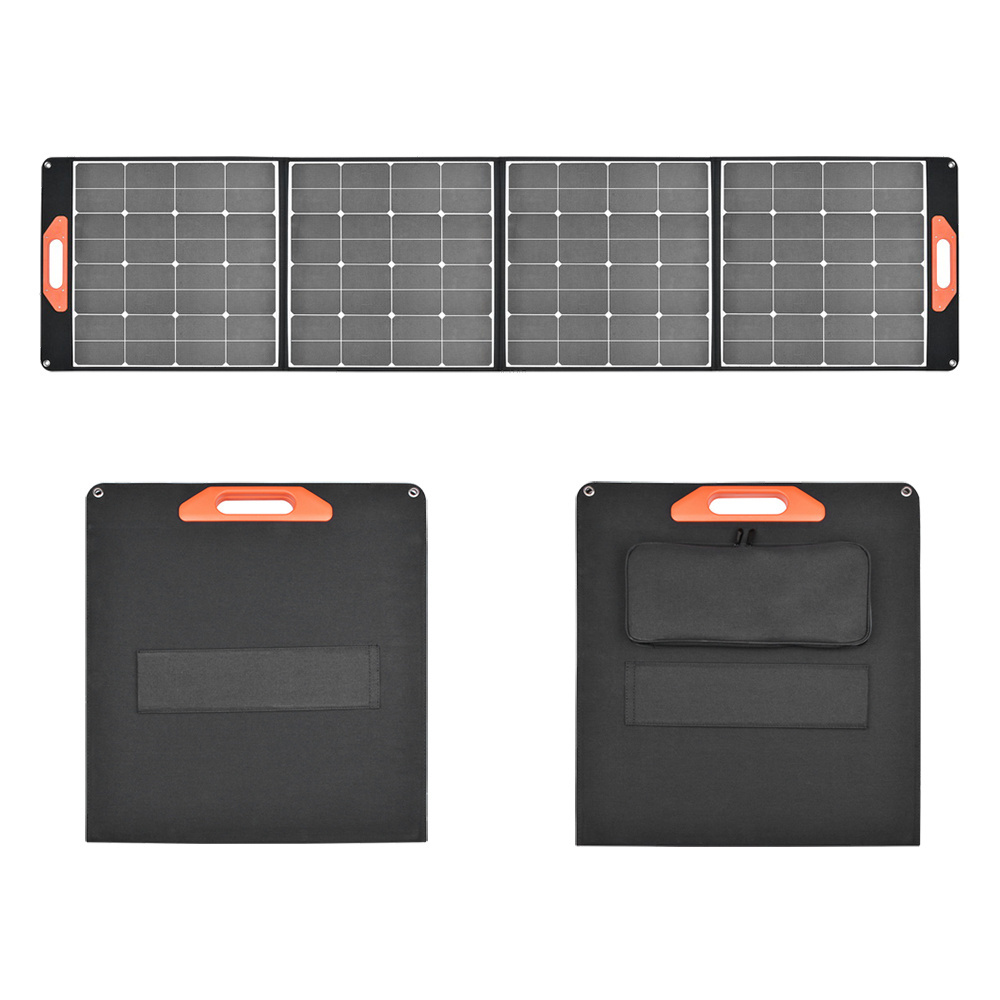 200W Portable Solar Panel 18V Foldable Solar Panel Kit with MC-4 Output Waterproof IP66 Solar Charger for RV Laptops Solar Gener