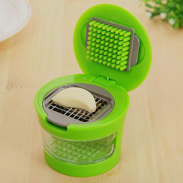 High Quality Garlic Press and Peeler Set Slicing Garlic Chopper Masher Crusher