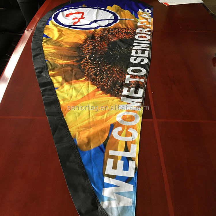 Outdoor Indoor 180x60cm Sublimation Digital Logo Printing Cotton Polyester Fabric Custom  Flags and Banners