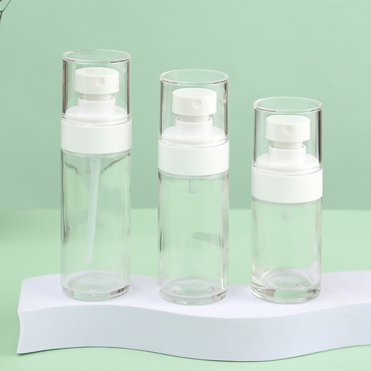 Manufacturer Wholesale cylinder 30 ml 50 ml 100 ml 120ml empty magnetic perfume spray frosted glass bottle supply