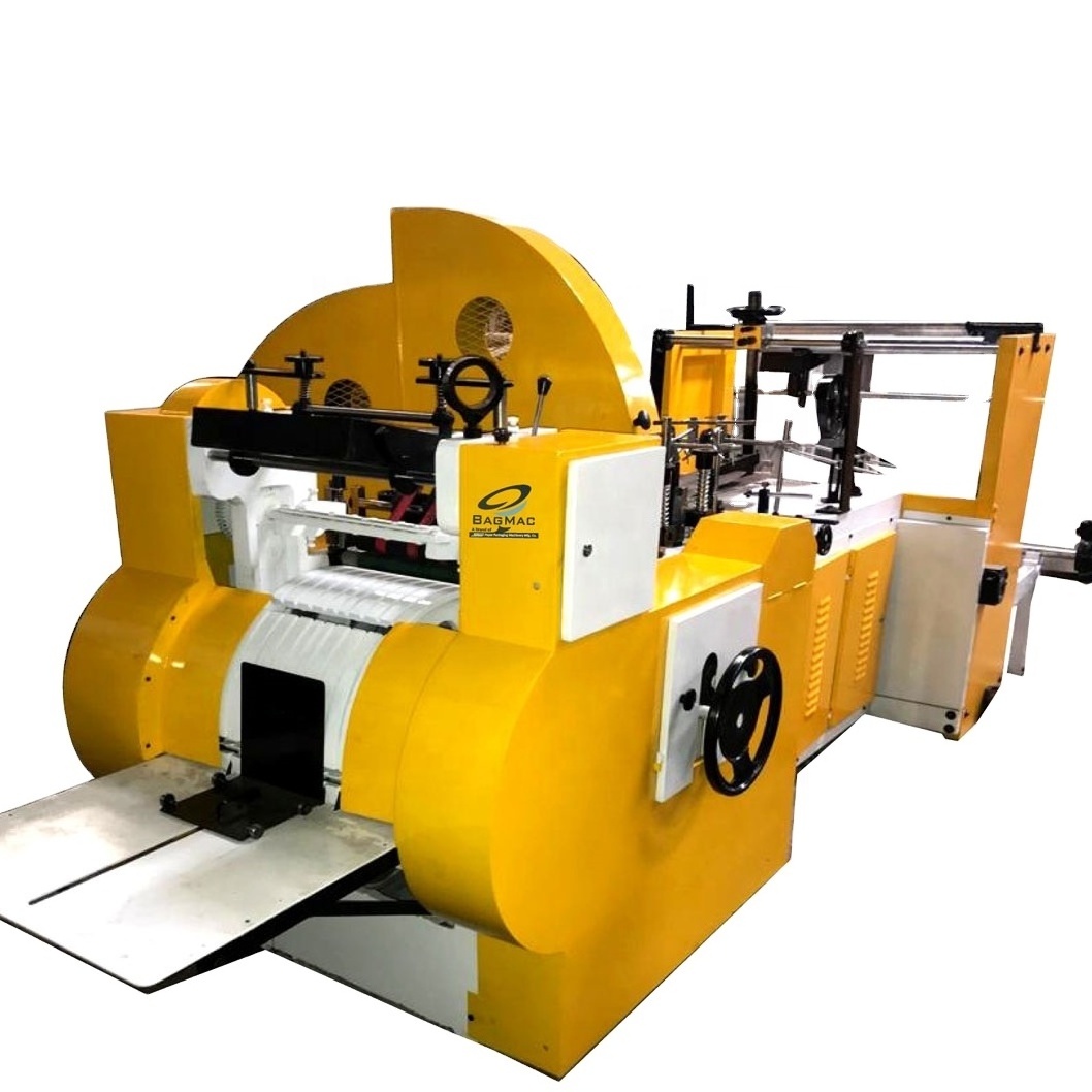 BagMac Automatic High Speed paper bag making machine with online color and without printing attachment at reasonable price