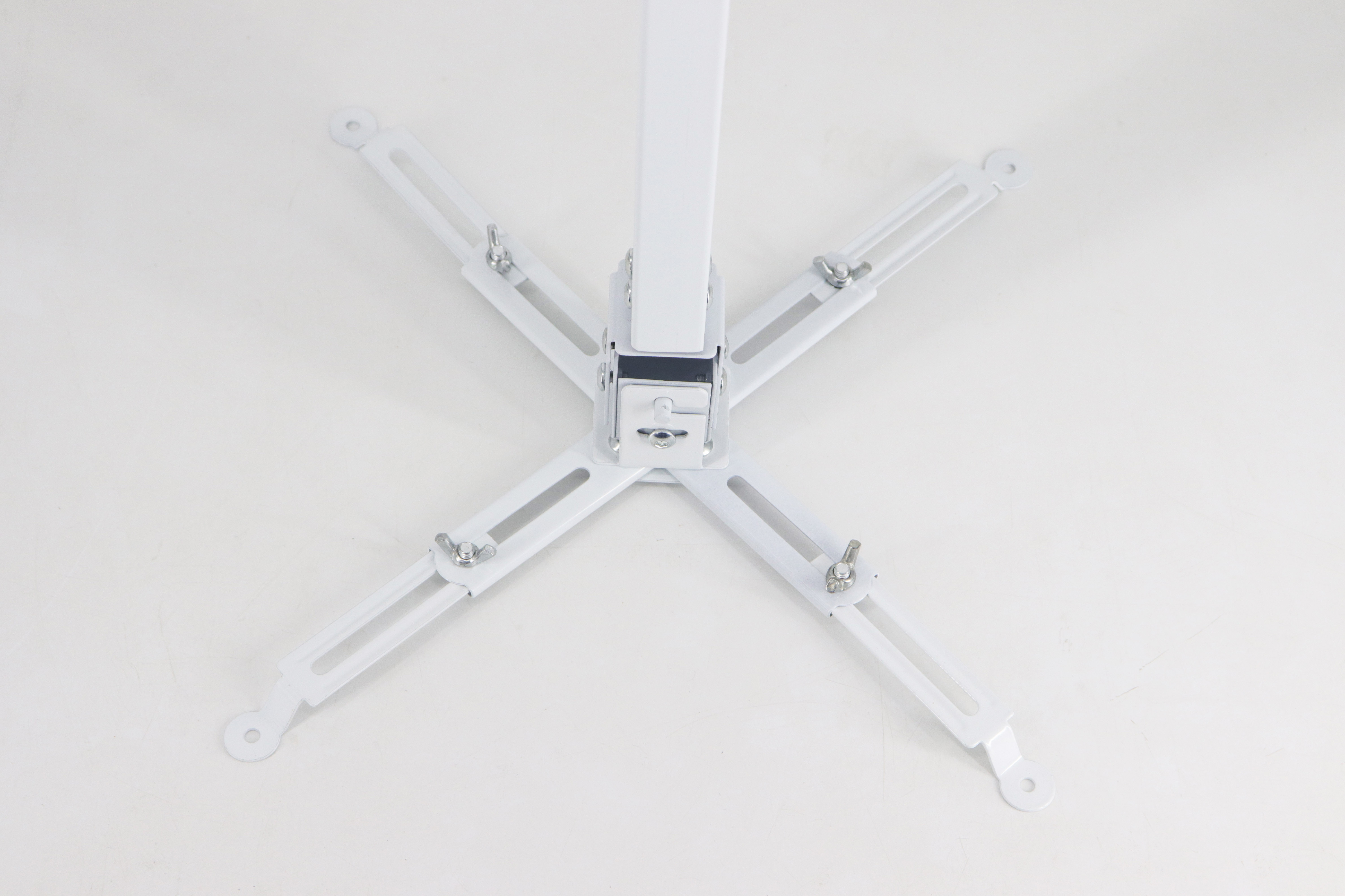 Aluminum Alloy Universal Projector Ceiling Mount Kit Height & Angle Adjustment with Cable Management