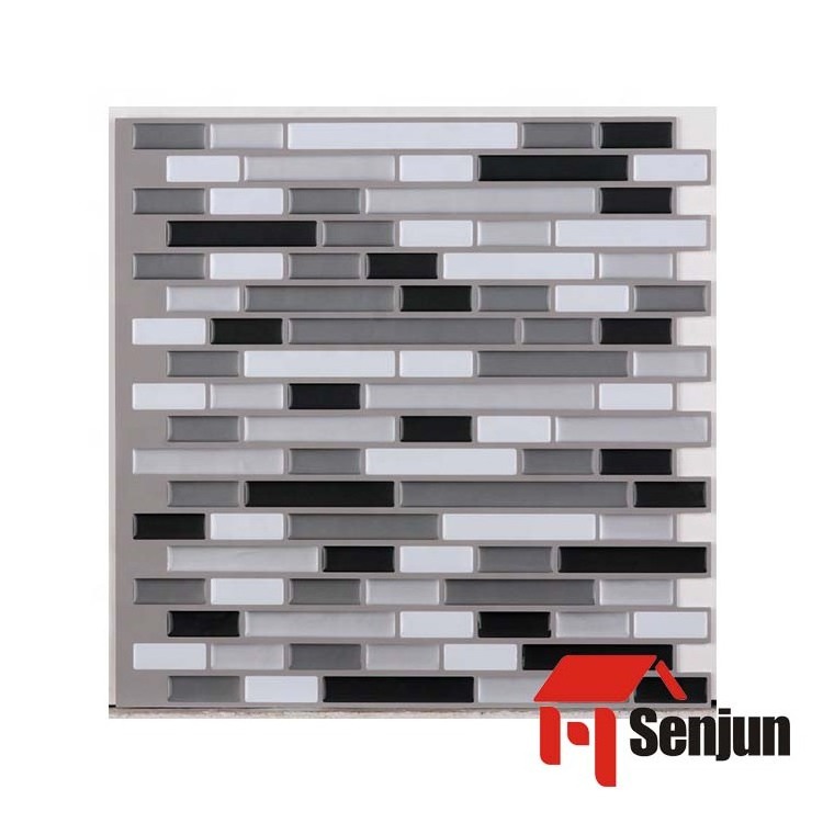 DIY Mosaic kitchen backsplash wallpaper removable 3d wall sticker peel and stick wall tile for home bathroom