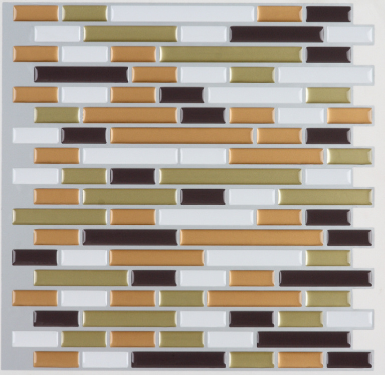 Waterproof self adhesive 3d brick wall sticker for home decorations peel and stick wall paper for home bathroom