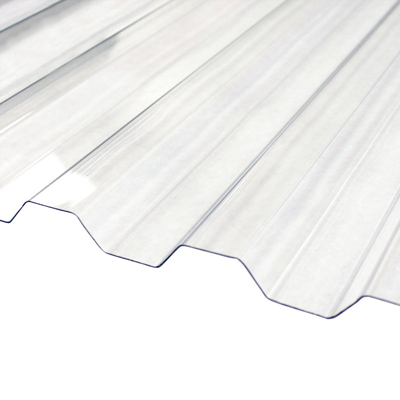 UV PC corrugated transparent polycarbonate sheets clear corrugated plastic roofing sheets plastic for greenhouse