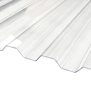 UV PC corrugated transparent polycarbonate sheets clear corrugated plastic roofing sheets plastic for greenhouse