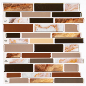 Easy diy 3d peel and stick backsplash mosaic waterproof subway brick backsplash peel and stick