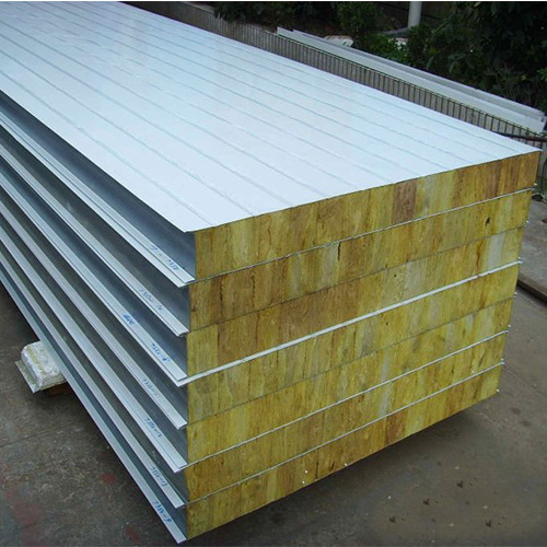 XPS EPS PU Rock Wool Fire proof sound proof rock wool sandwich wall and roof panel PU Side Sealing Rock Wool Sandwich Panel