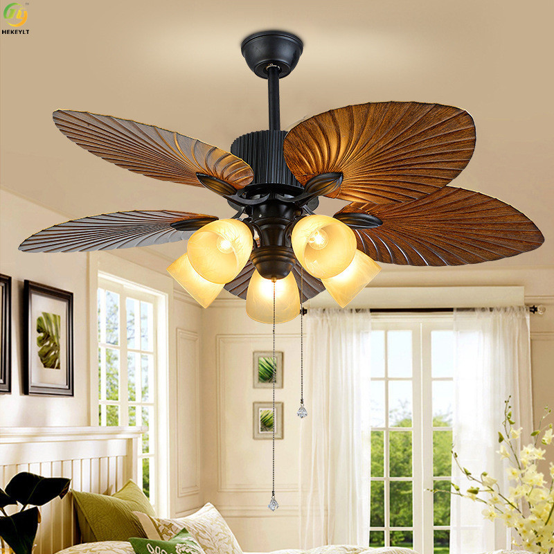 JYLIGHTING Retro chandelier creative new products ceiling fan with led light ceiling fan with light for bedroom fan led light