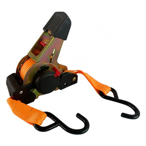 Heavy Duty Ratchet Tie Down Straps Auto Retract Ratchet Straps Tie Down with S Hook