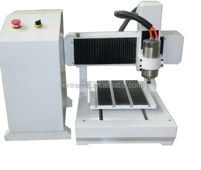 SENKE Mini Small Size Cnc Milling Machine Water Jet Cutting Machine Cutting Metal and Non Metal T-slot Table 300x300mm NC-STUDIO