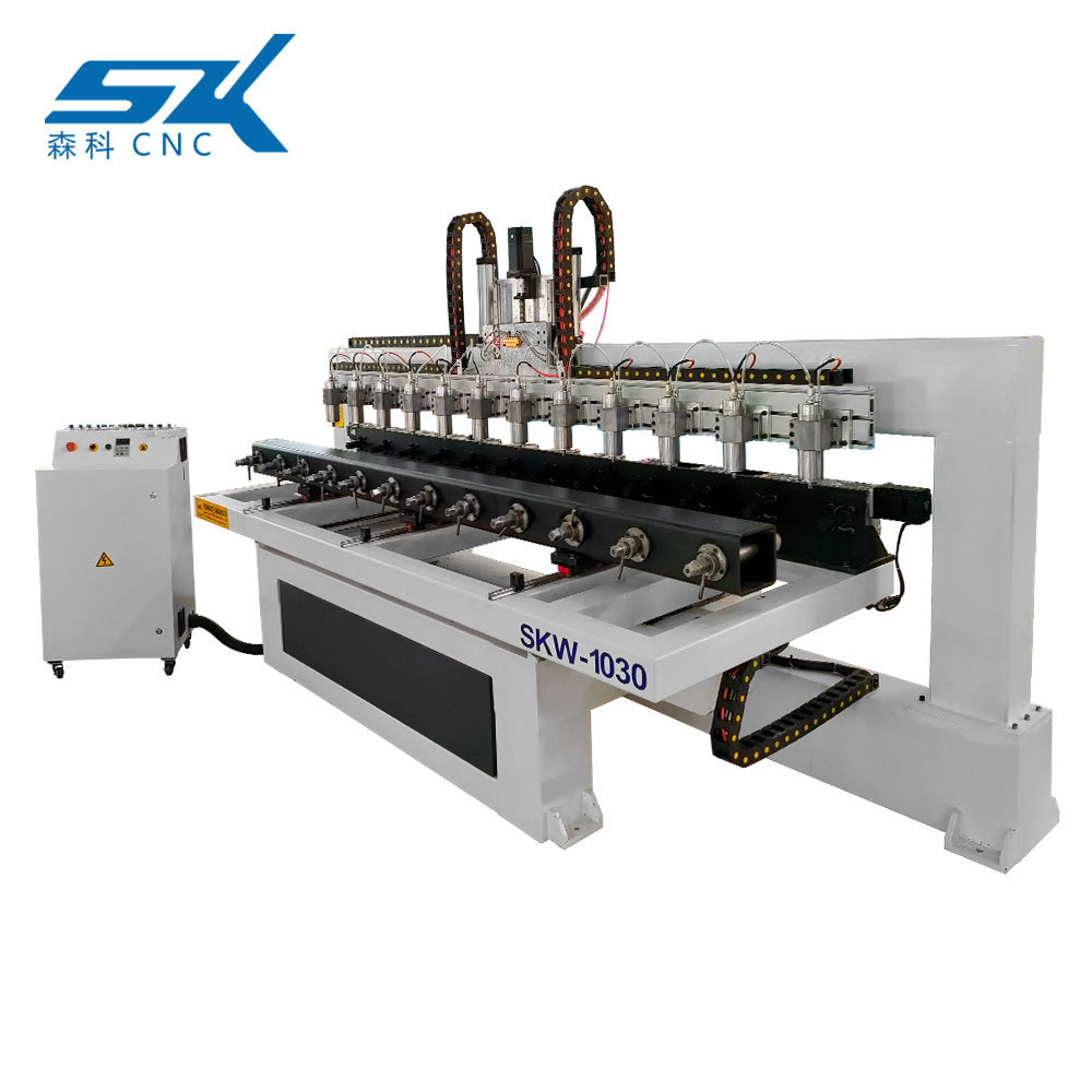 Multi spindle 6 Head 12 Head  Cylindrical  Engraving Woodworking Rotary CNC Milling Router Machine