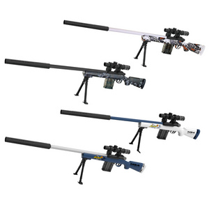 QS Customized Children Shooting Game Toys Plastic Shell Throwing Soft Bullet 109CM Sniper Rifle M24 Toys Gun For Kids Adults New