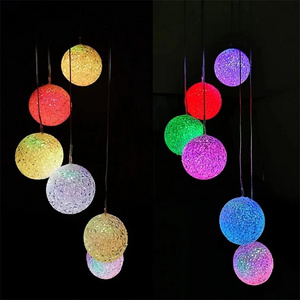 Christmas colored wind chimes outdoor landscape lights landscape solar path lights