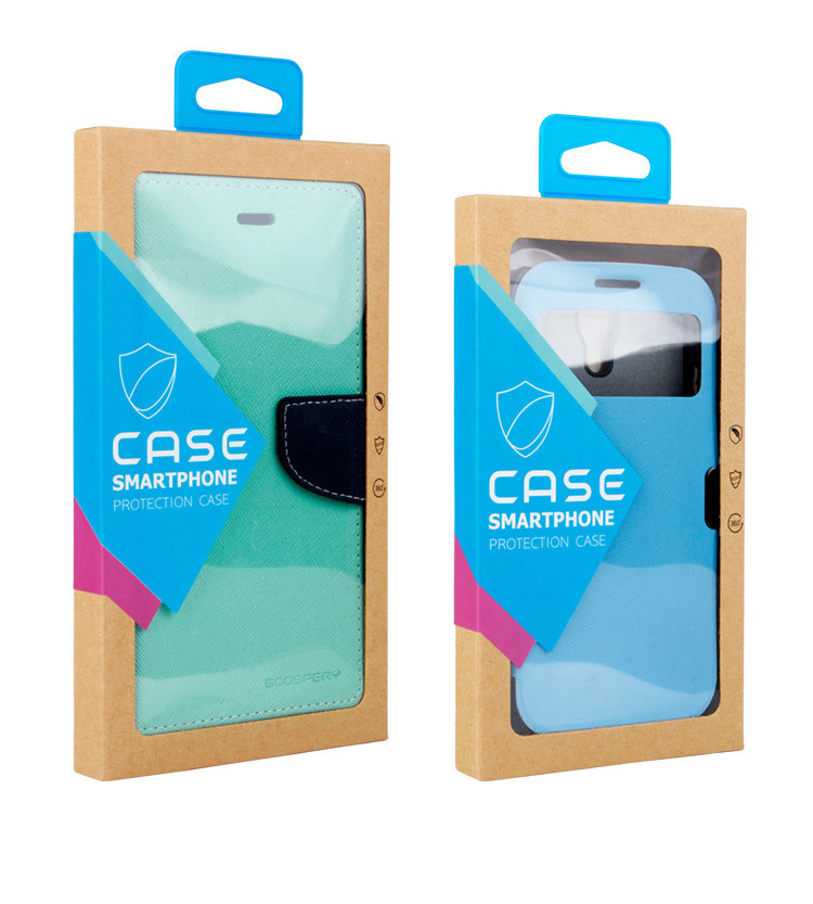 Wholesale Creative design for iPhone 15 Pro Max kraft paper cell phone case packaging box with clear window