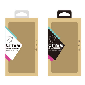 Wholesale Creative design for iPhone 15 Pro Max kraft paper cell phone case packaging box with clear window