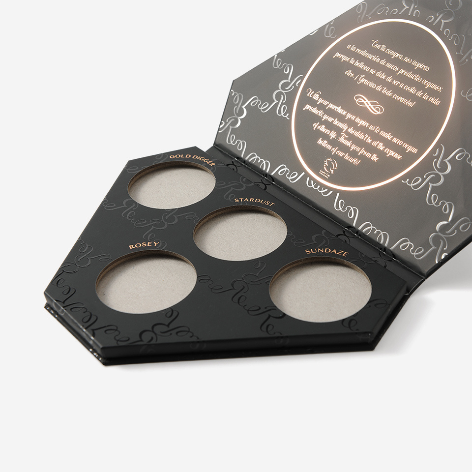 Beauty cosmetic bulk eye shadow palette  eyeshadow packaging box with private label