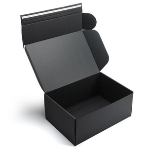 Custom large Black Flip Magnetic Gift Box With lid Rigid Magnetic Folding T Shirt Dress Hoodie box packaging for clothes