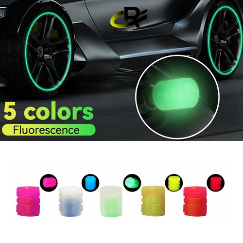 Luminous Valve helmet  Fluorescent Green Blue Night Glowing Car Motorcycle Bicycle Wheel Styling Tyre Hub Luminous Decorate