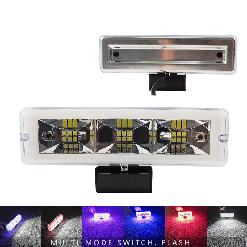 Ruitaisen Mini Light Bar 8~80V Multi Function Colorful Flashing Work Light Bar Square Spotlight  Car Fog Lamp