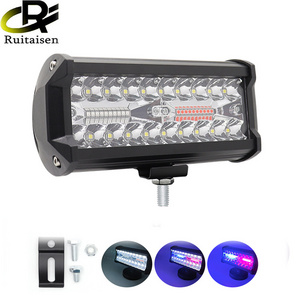 Ruitaisen 7inch LED Work Light bar 120W Spot Beam Dual Row Ultra Slim barra led 4x4 for Car Tractor Boat Truck SUV ATV 12V 24V