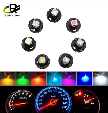 10pcs T3 T4.2 T4.7 Led Bulb Super Bright 3030 Chips Car Board Instrument Panel Lamp Auto Dashboard Warming Instrument Lamp 6000K