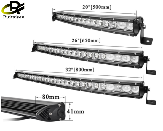 20 26 32 Inch Slim 4x4 Curved LED Light Bar For Car 4wd SUV ATV UTV Tractor Volvo Truck Jeep Ford Hummer Defender Pickup