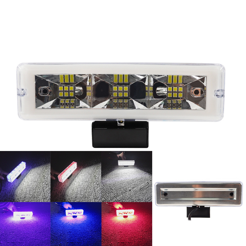 Ruitaisen Mini Light Bar 8~80V Multi Function Colorful Flashing Work Light Bar Square Spotlight  Car Fog Lamp