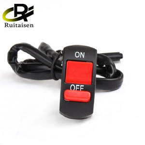 Motorcycle Switches Bullet Connector Handlebar Switches ON/OFF Button Connector Push Button Switch Motorbike Accessories