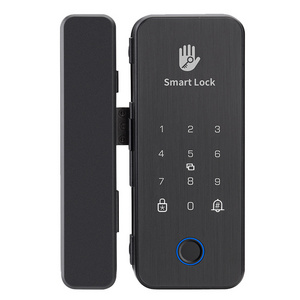 Digital Fingerprint double Office door Tt Lock Keyless Home Sliding Electric glass TTlock app door lock