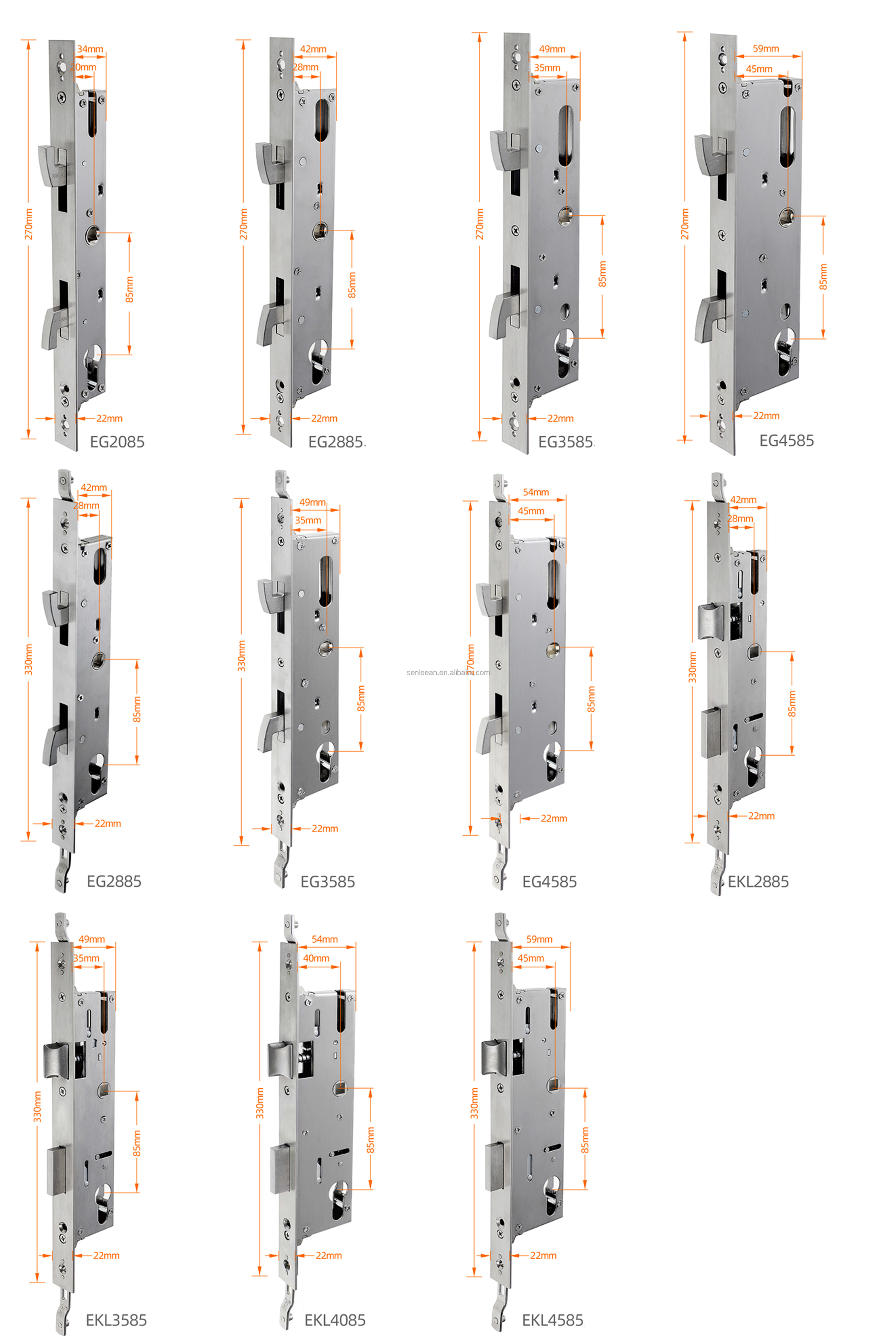 Smart TTLock IP65 Waterproof Aluminium Handle Sliding Door Lock Tuya App Waterproof Fingerprint Door lock