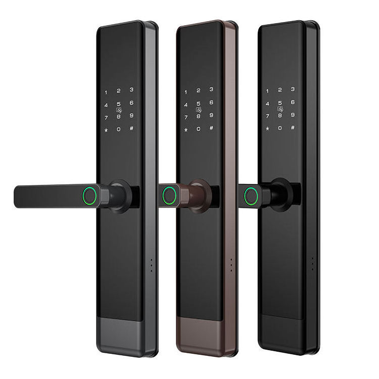 Factory direct sales 6068 Mortise Ble Tuya Smart Door Lock Biometric Fingerprint Keypad Passcode Keyless TTlock Door Lock