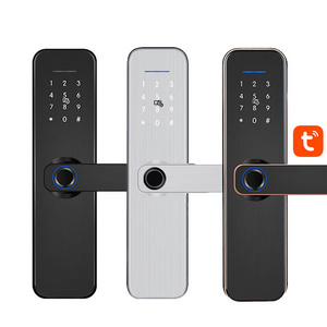 New Upgrade Hotel apartment Home Security wifi Tuya APP Electronic Smart Lock Biometric password Fingerprint code room Door Lock